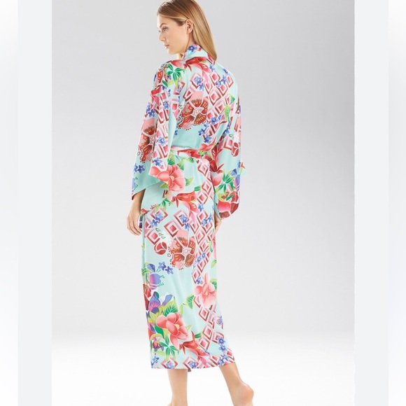 NATORI STAR BLOSSOM ROBE Caftan Kimono Size M - Picture 2 of 7